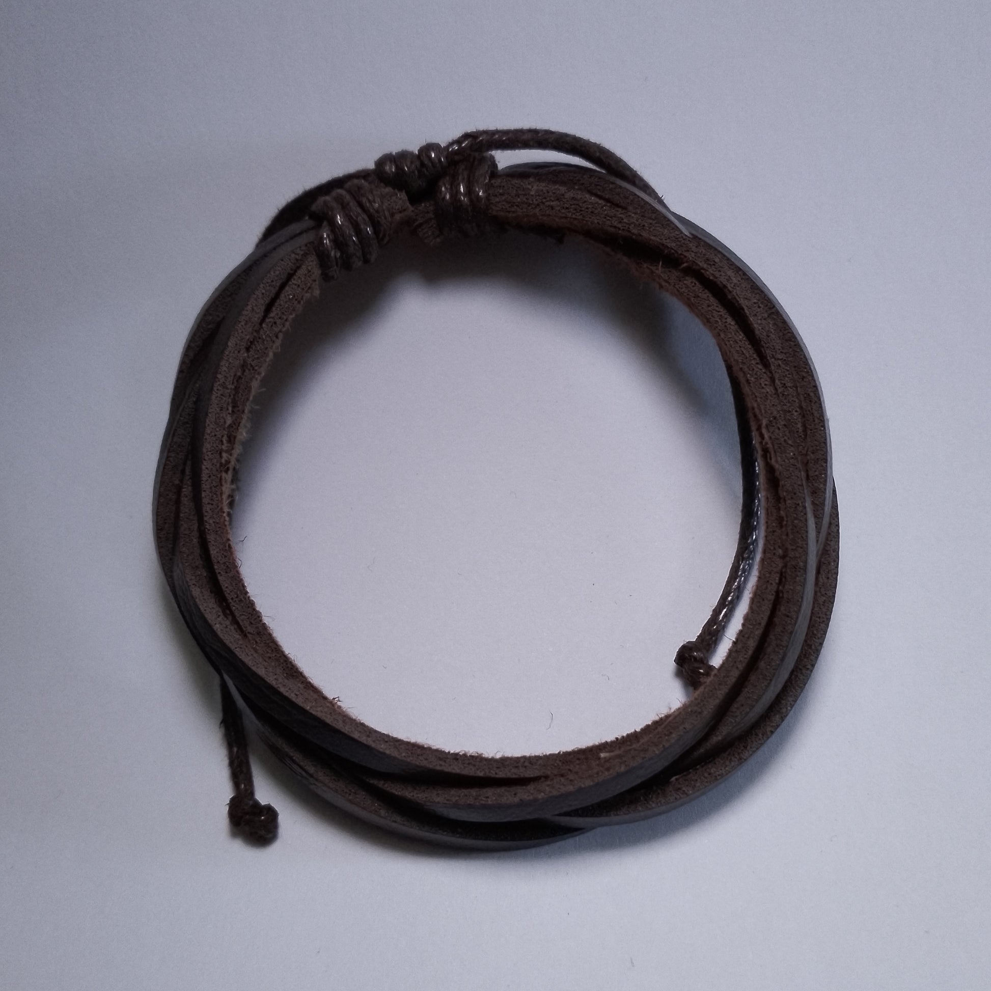 Trendy brown leather cord bracelet, perfect gift for him in Kenya