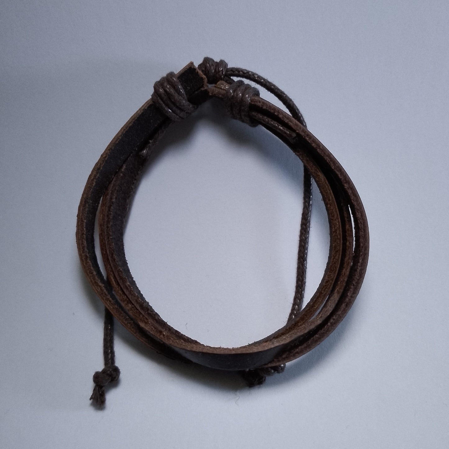 handmade brown leather bracelet from premium leather comfortable on the wrist